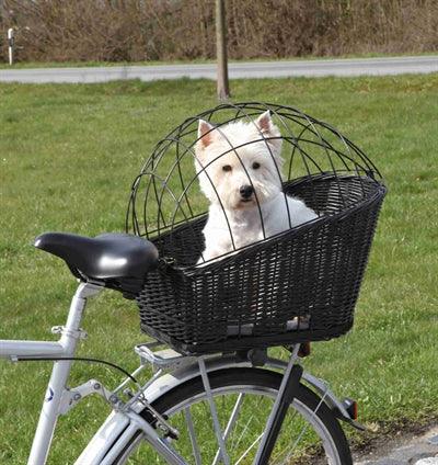 Trixie Bicycle Basket with Wire Dome on the Back Black - For dogs up to 10kg - Image 3