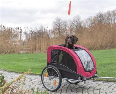 Trixie Dog Bike Trailer Black/Red – Extra sturdy bike trailer – For dogs up to 30 kg - Image 3