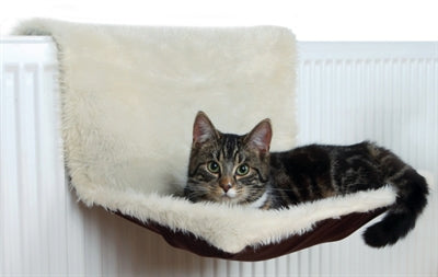 Trixie Radiator Hammock Plush / Velour Cream / Brown