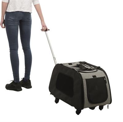 Trixie Travel Basket Trolley Black / Light Gray - Image 3