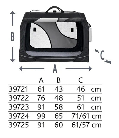 Trixie Vario Travel Basket Black / Grey - Image 3