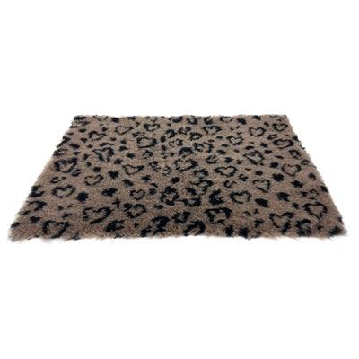Martin Vetbed Print Leopard Print Beige / Black Recycled – Suitable as a bench cushion