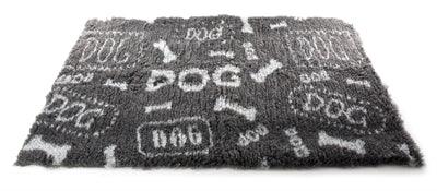 Martin Vetbed Dog Print Gray / White Recycled - Also suitable as a bench cushion - Image 2