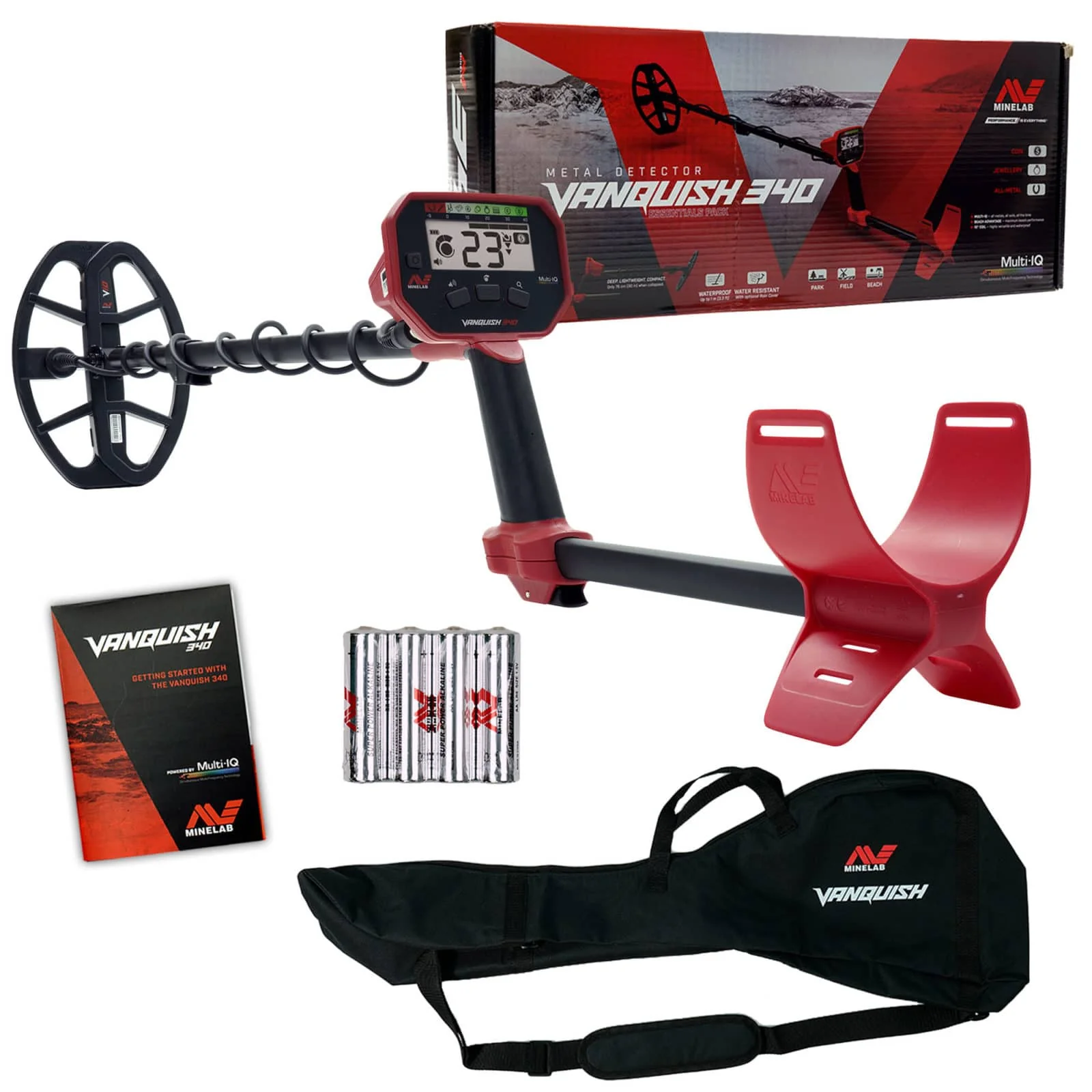 Minelab VANQUISH 340 with 10" Coil & Carry Bag Bundle - Image 2