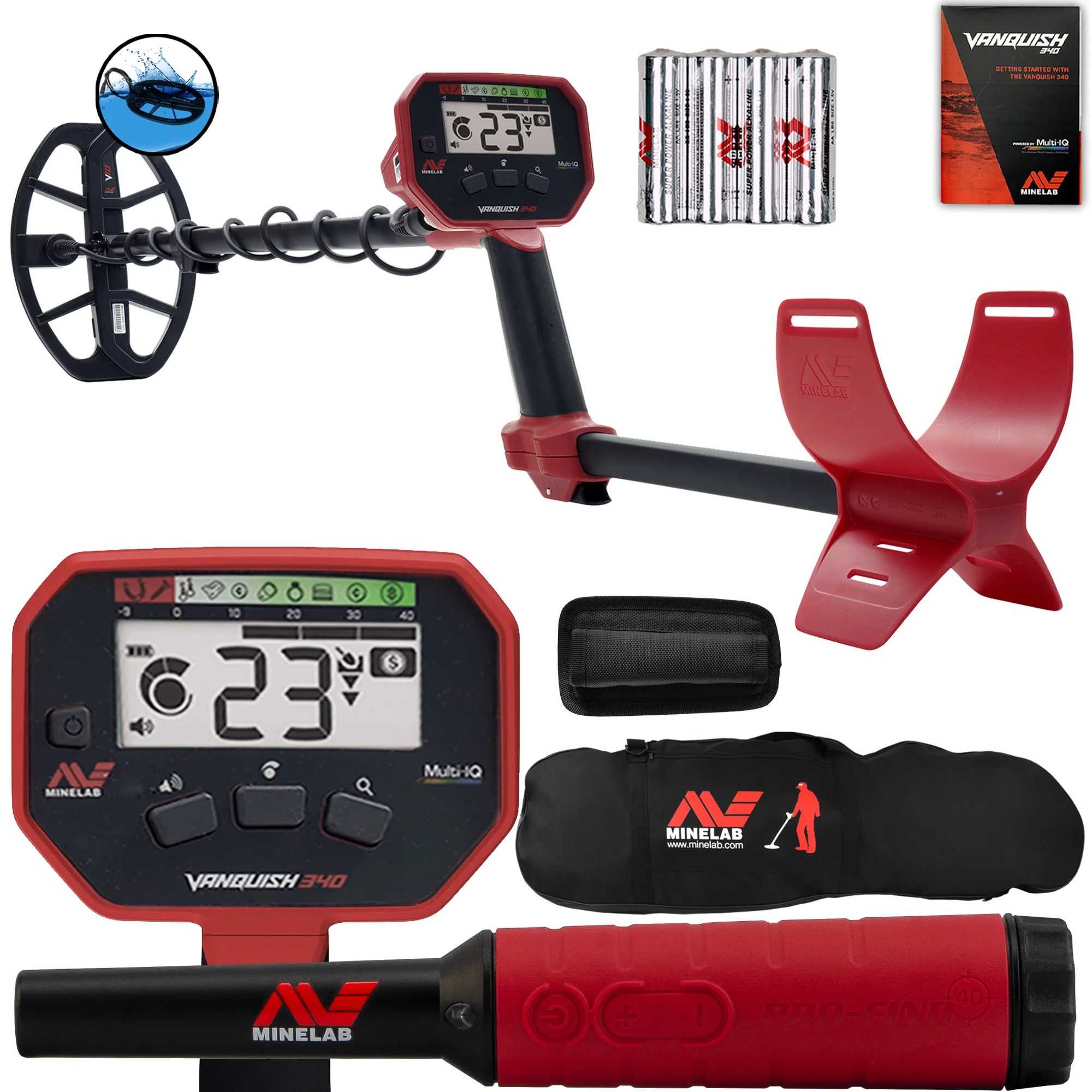 Minelab VANQUISH 340 with Pro-Find 40 & Carry Bag - Image 2