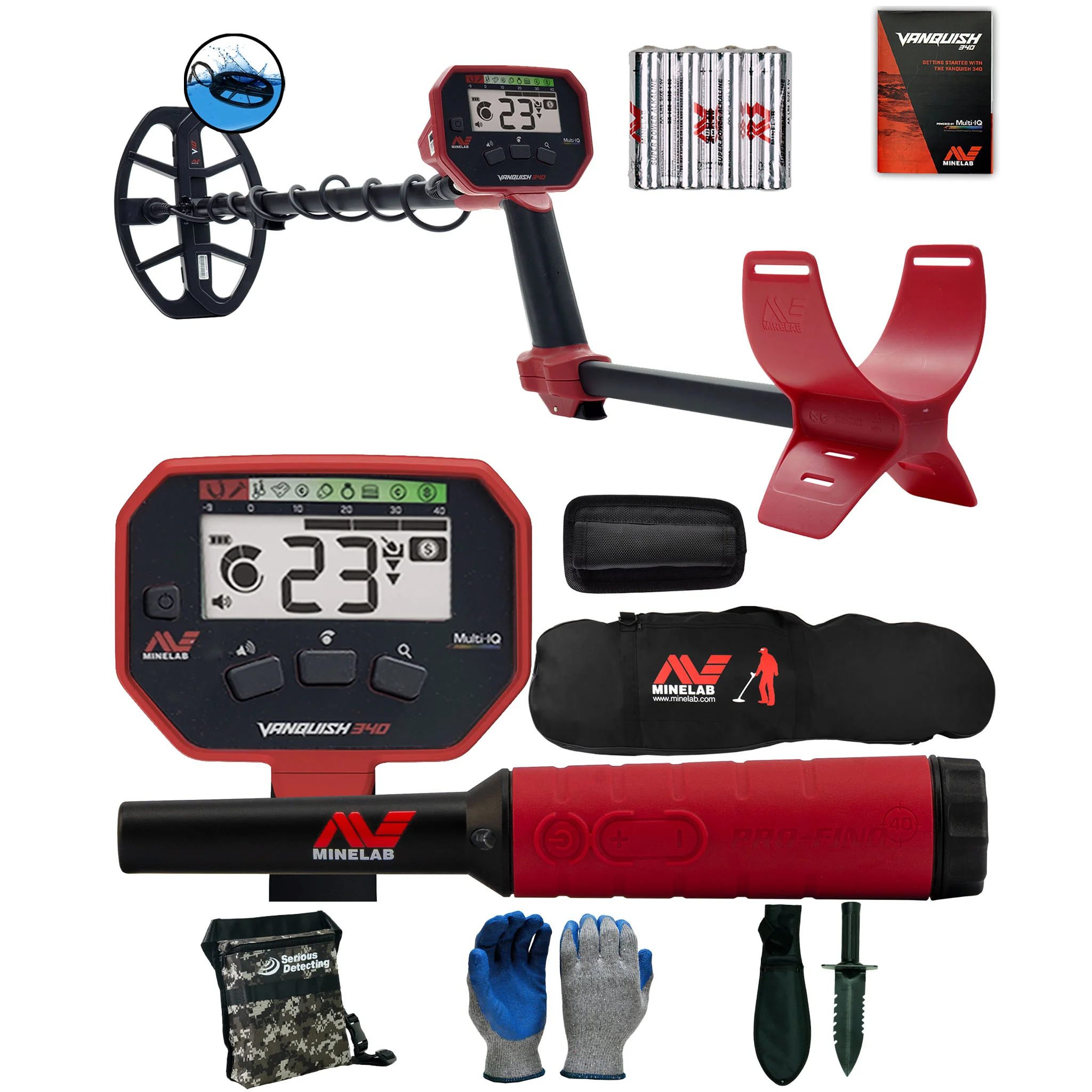 Minelab VANQUISH 340 with Pro-Find 40 & Carry Bag - Image 1