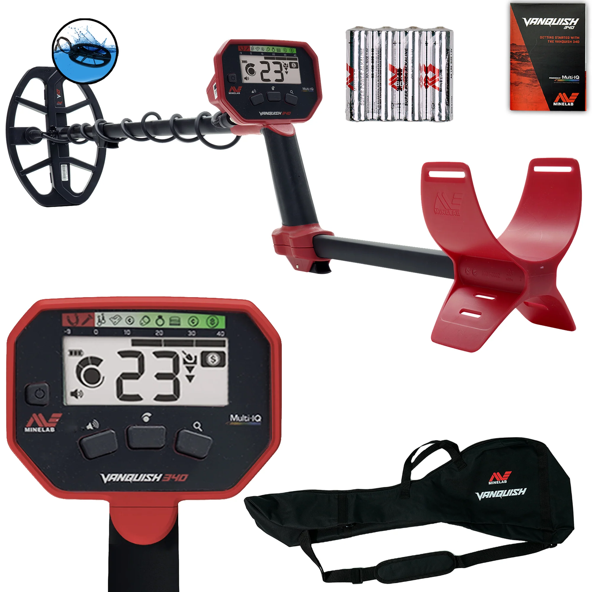 Minelab VANQUISH 340 with 10" Coil & Carry Bag Bundle - Image 1