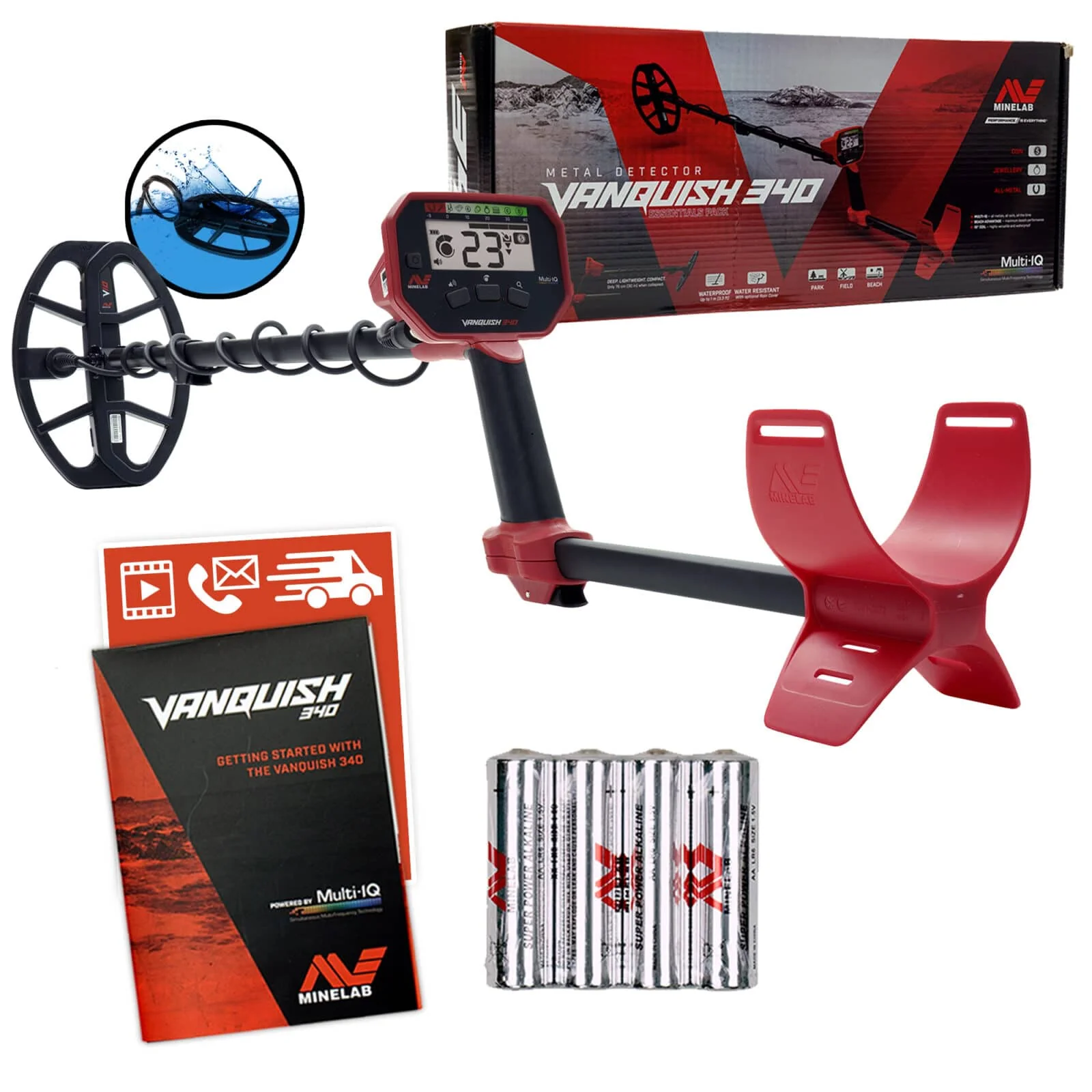 Minelab Vanquish 340 Multi-IQ Metal Detector (Open Box) - Image 2