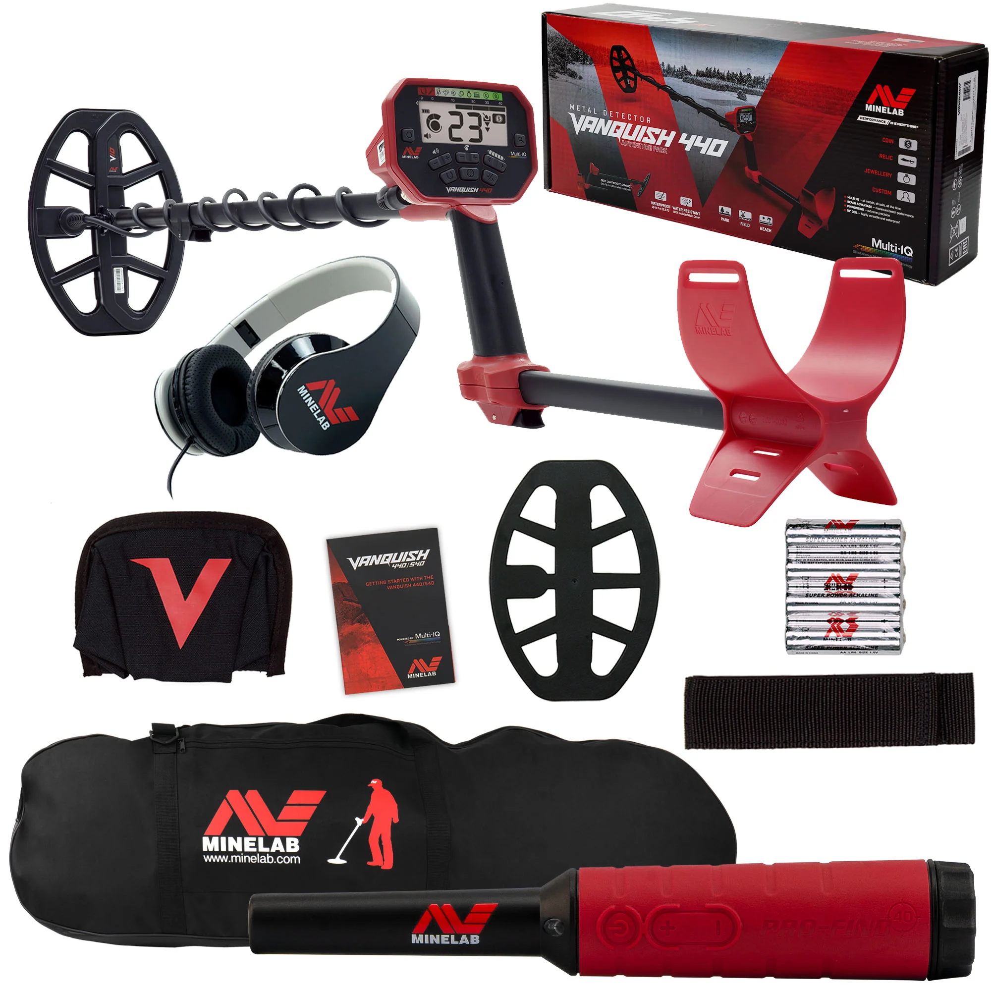 Minelab VANQUISH 440 Metal Detector w/  Pro-Find 40 and Carry Bag - Image 3