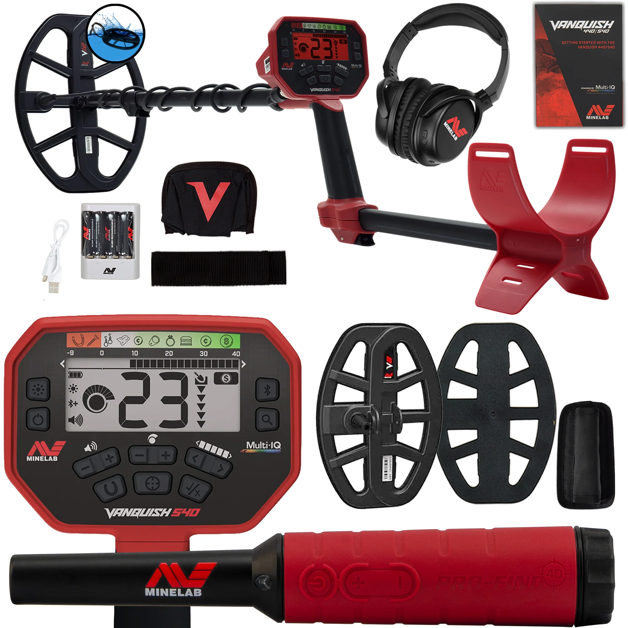 Minelab VANQUISH 540 Pro Pack Metal Detector with  Pro-Find 40 Pinpointer - Image 2