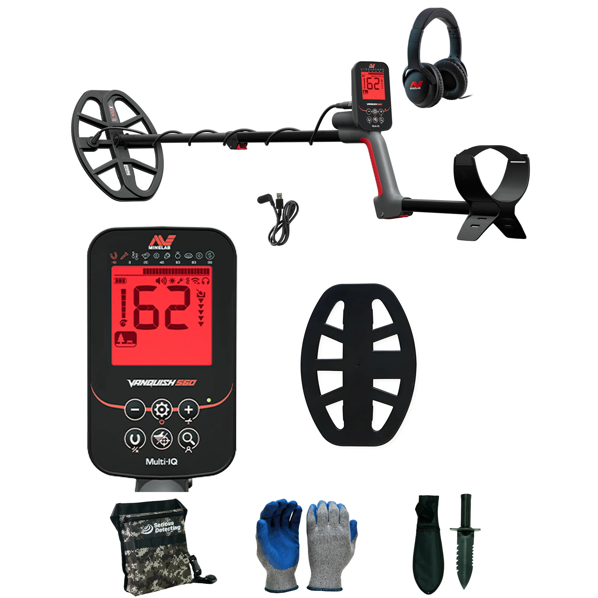 Minelab VANQUISH 560 Waterproof Multi-Frequency Detector - Image 1