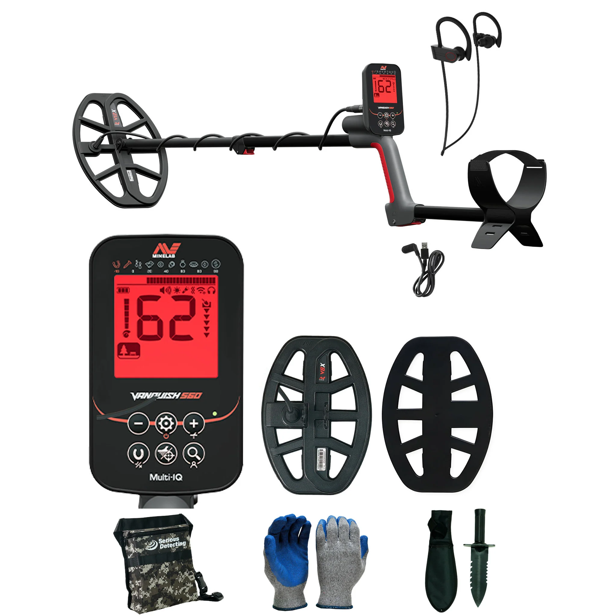 Minelab VANQUISH 560 Pro Pack - Waterproof Dual-Coil Set - Image 1