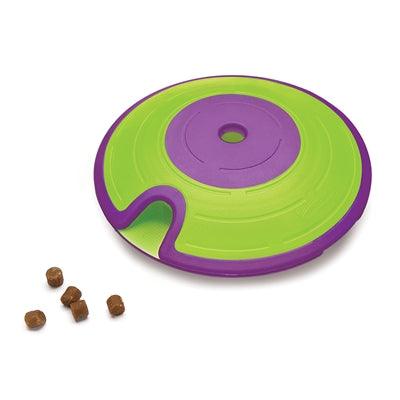 Nina Ottosson Dog Treat Maze Purple / Lime - Interactive snack toy for all dogs - Image 1