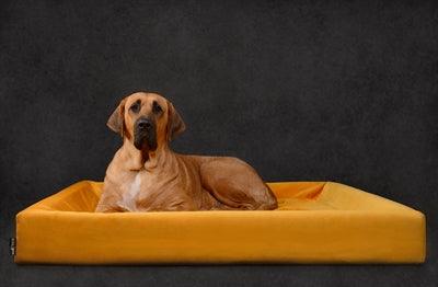 Bia Bed Royal Velvet Cover for Dog Basket Ochre - Image 2