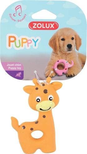 Zolux Latex Giraffe Orange - Funny puppy toy with squeaker - Image 2