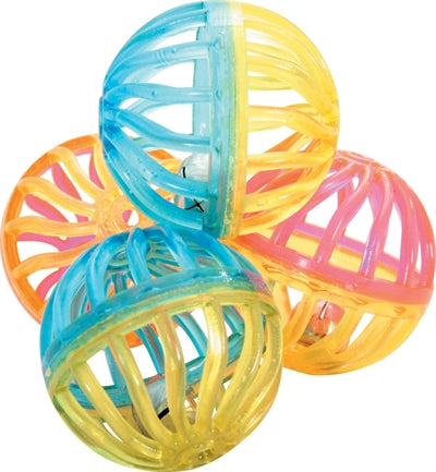 Zolux Cat Toy Ball Twist With Bell Assorted - Image 1