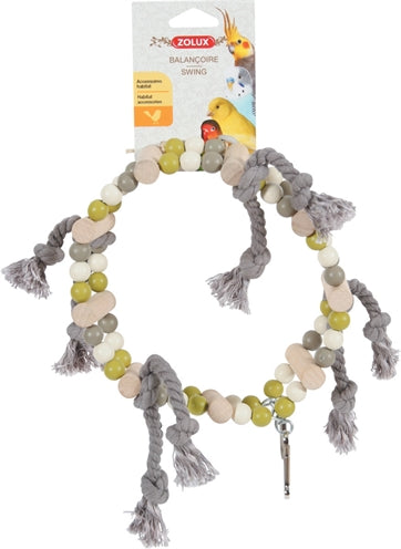 Zolux Wooden Swing Wheel with Beads Assorted 18 x 6 x 22 cm – playful wooden wheel for daily variation - Image 3