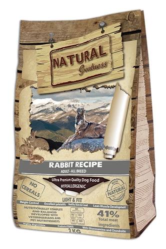 Natural Greatness Rabbit Light & Fit Recipe - low fat content - 2 kg to 10 kg - Image 1