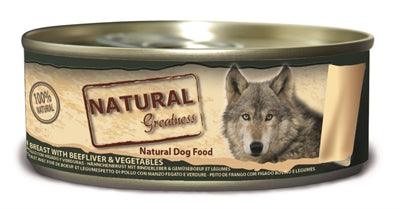Natural Greatness Chicken & Beef Liver - Complementary wet food for dogs - 156 grams - Image 1