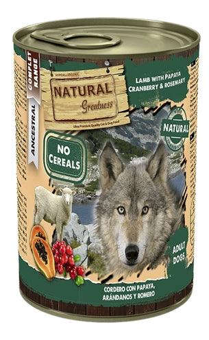 Natural Greatness Lamb & Papaya - Complete wet food for dogs - 400 grams - Image 1