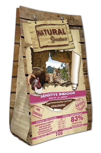 Natural Greatness Sensitive Indoor – Hypoallergenic cat food for indoor cats - Image 1