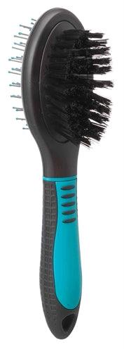 Trixie Brush Double-sided Topcoat/Undercoat Plastic Black/Blue