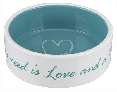 Trixie Pet Food Bowl Home Petrol