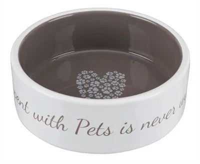 Trixie Pet Food Bowl, Home Taupe