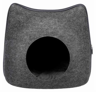 Trixie Relax Igloo Cat Felt Grey