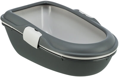 Trixie Berto Cat Litter Box Open with Separation System Gray/Pastel Blue/Granite - Image 2