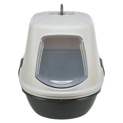 Trixie Berto Covered Cat Litter Box with Sieve Separation System Gray - Image 2