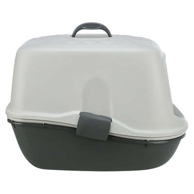 Trixie Berto Covered Cat Litter Box with Sieve Separation System Gray - Image 3