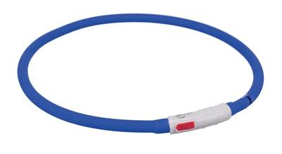 Trixie Blue Luminous Rechargeable Collar – Includes USB Charger