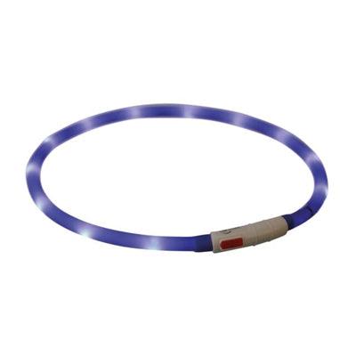 Trixie Blue Luminous Rechargeable Collar - Includes USB Charger - Image 2