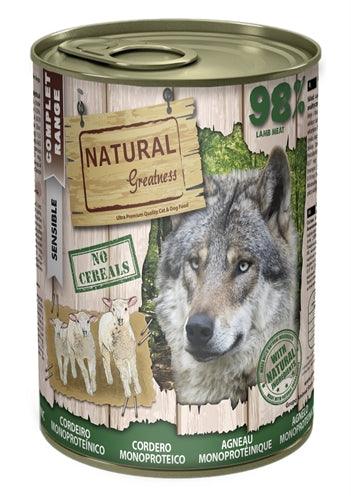 Natural Greatness Monoprotein Lamb - Hypoallergenic wet food for dogs - 170 or 400 grams - Image 1