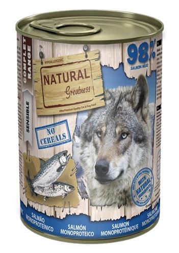 Natural Greatness Monoprotein Salmon - Hypoallergenic wet food for dogs - 170 or 400 grams - Image 1