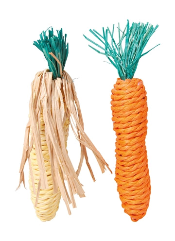 Trixie Carrot and Corn Cob with Straw - Image 1