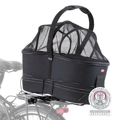 Trixie Bicycle Basket for Wide Luggage Carrier – Black – 60 x 29 x 49 cm – For dogs up to 8 kg - Image 2