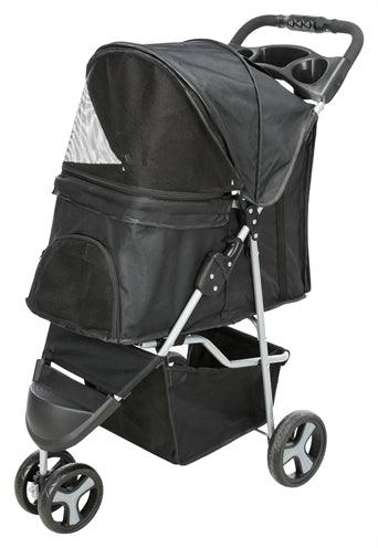 Trixie Dog Buggy Black – Foldable stroller for your (sick or old) dog