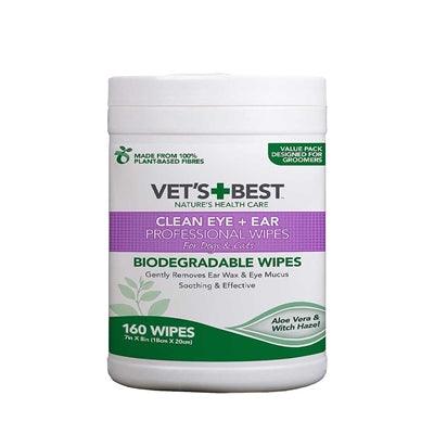 Vets Best Clean Ear/Eye Wipes Dog