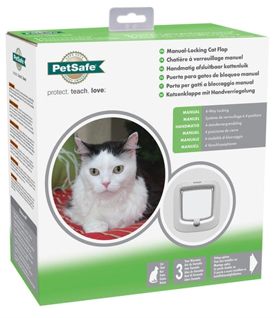 Petsafe Cat Flap Up to 7 Kg Manual White