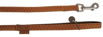 Zolux Mac Leather Leash Brown – short dog leash – 120 cm leash