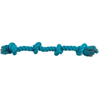 Trixie Floss Rope 4-Knot Blue - 54 cm Pull Rope - Image 1