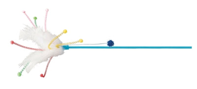Trixie Cat Toy Stick with Assorted Feathers - Image 1