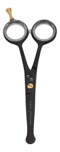 Tools-2-Groom Black Edge Straight Leg Scissors 205-Bts
