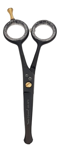 Tools-2-Groom Black Edge Curved Leg Scissors 205-Btc