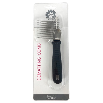 Tools-2-Groom De-Matting Comb with Plastic Handle - Image 2