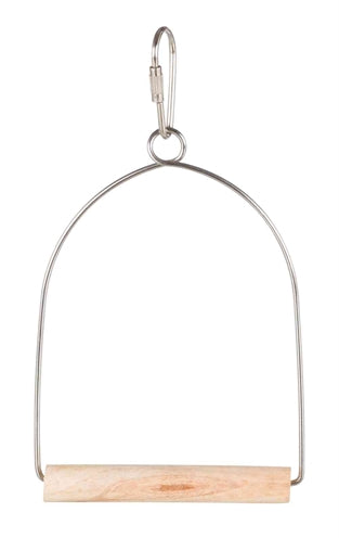 Trixie Wooden Swing – sturdy arch swing with natural perch - Image 1