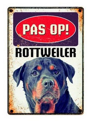 Plenty Gifts Watching Board Tin Rottweiler