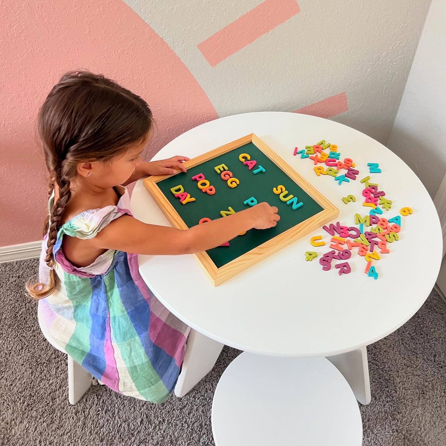 1" 200pc Rainbow Pop Magnetic Letters - Image 3